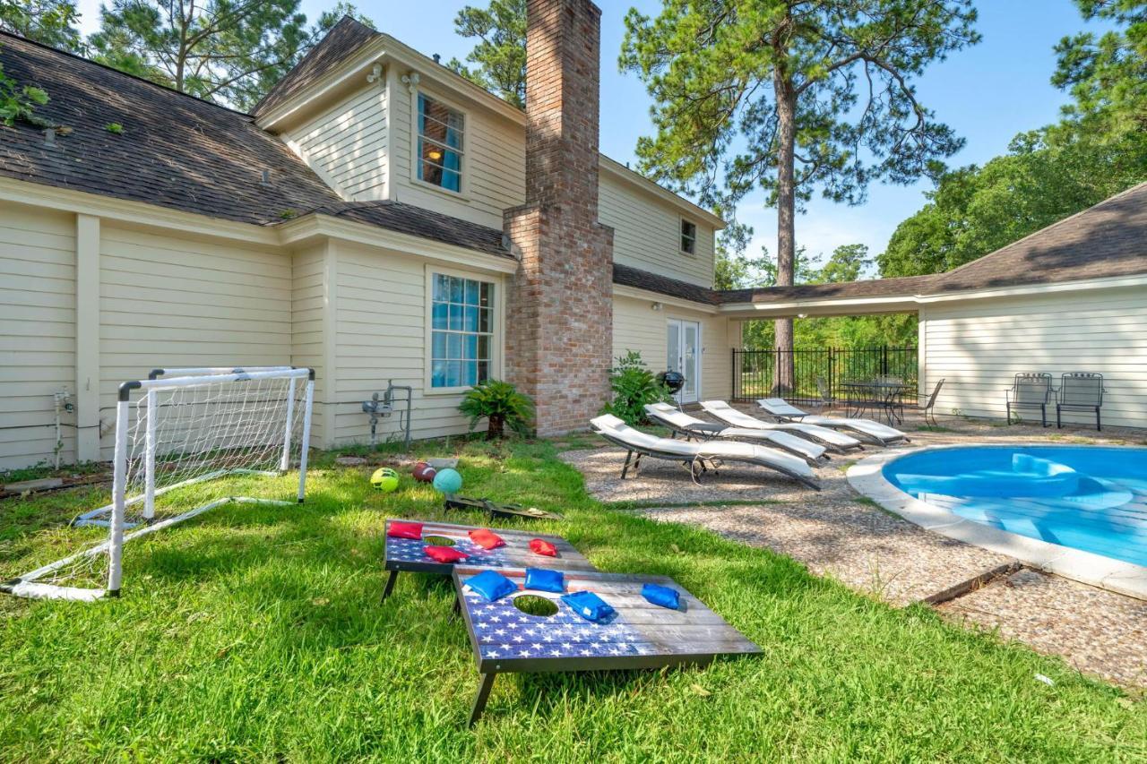 Pool Oasis Games Wifi Bbq Yard Sleep 16 Villa Houston Exterior foto